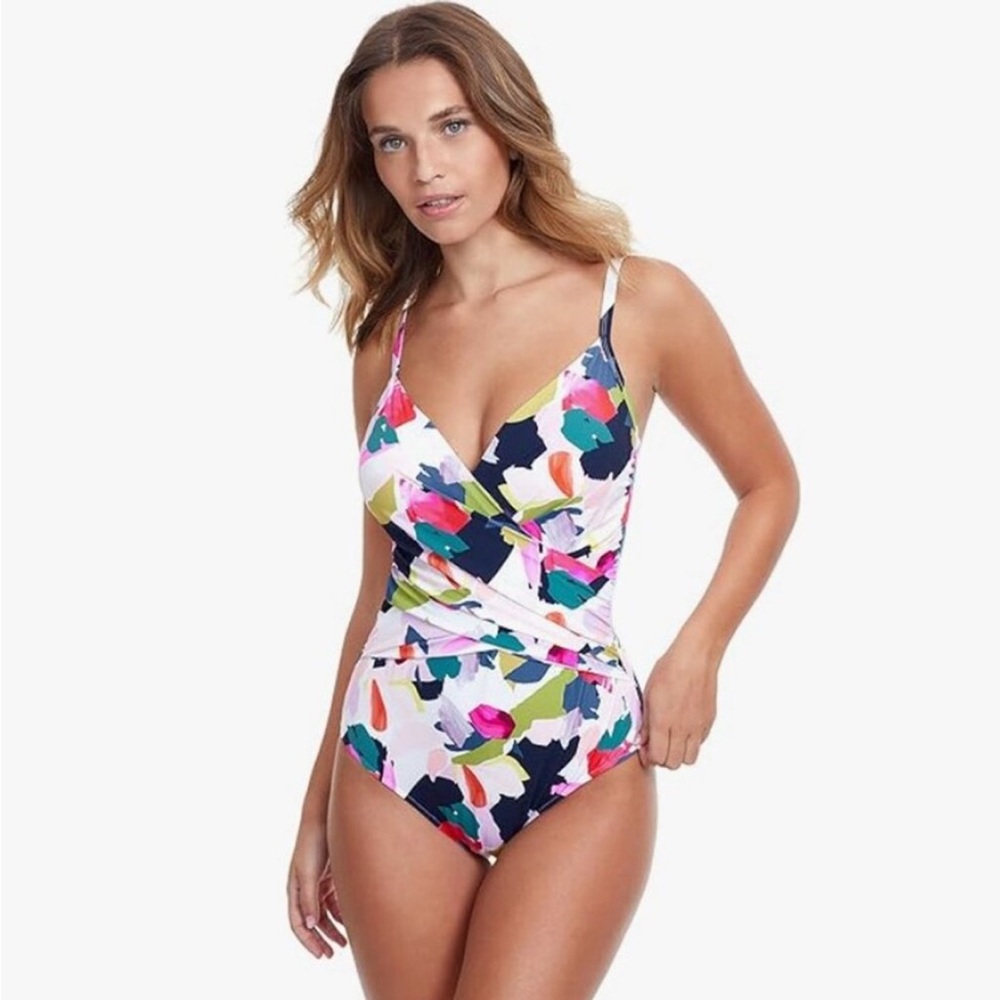 NWT Gottex Profile multi color one piece swimsuit